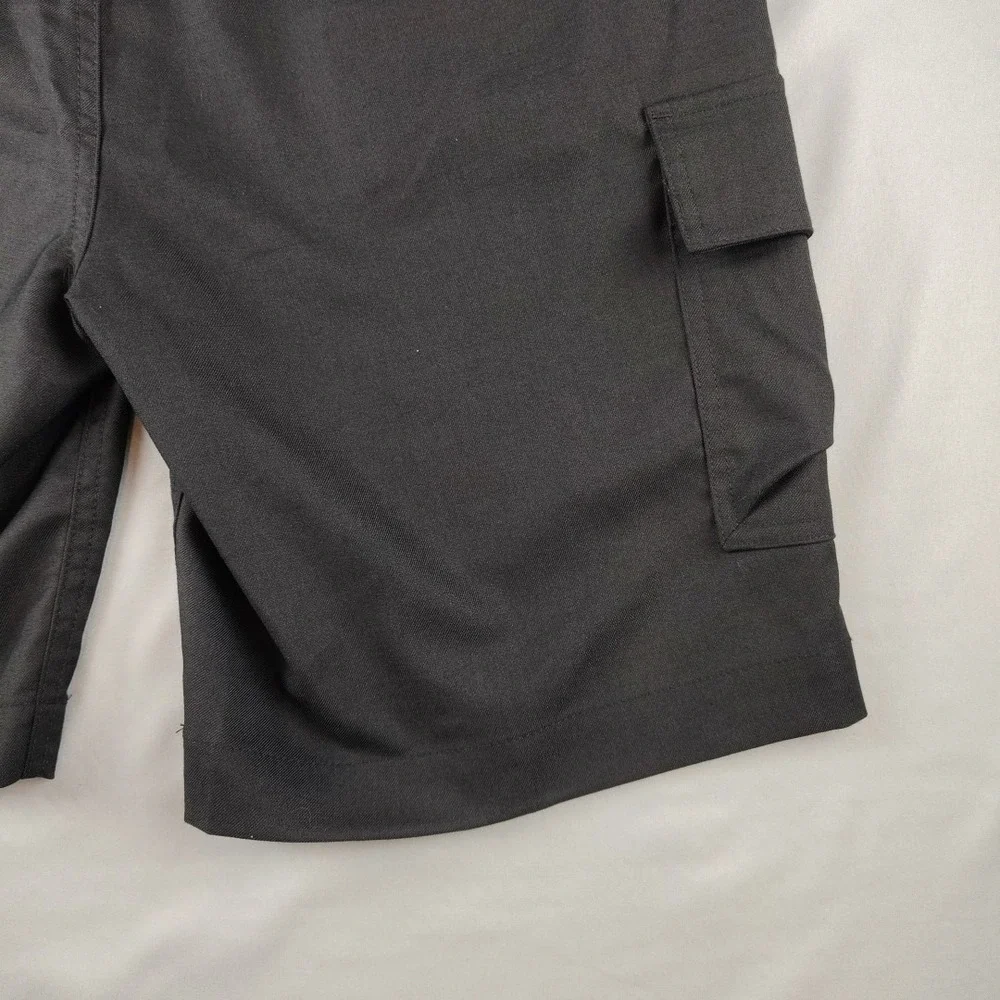Hallstatt Cargo Shorts Mens Size 30x9 Black Breathable Stretch Comfort NWT